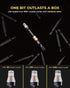 2 Inch SQ2 2pcs X2 Set toolant Square Bit, Magnetic Anti-Slip Impact Screwdriver Bits, Impact Steel Driver Bit