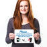 10x7 Inches, .040 Please Do Not Deposit Feminine Products Baby Wipes in Toilet with Graphic Sign, Rust Free Aluminum