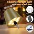 3 Dimmable, 5H 48H Rechargeable Wireless Bottle Lamp - Color Stepless Metallic Gold Lampshade, Bright Light or Soft