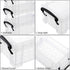 OGANAZI 6 PCS Clear Plastic Crayon Boxes with Snap Lids, Small Crayon Storage Box Stackable Crayon Container Box