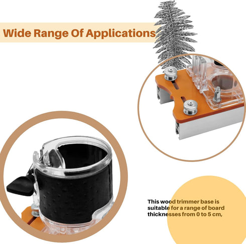 Base,2 1 Closet Wood Router in Invisible Fastener Slotting Bracket, Compact Wood Palm Router Base Router Slotting