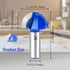 SMJXTOP 1-1/4" Set 1/2 Inch Cutting Diameter Cove Box Round Nose Router Bit Shank, Carbide Tipped Core Box Router Bit