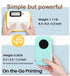 Phomemo D30 Label Maker, Portable Bluetooth Label Printer for School Office Home Organization, USB Rechargeable (Green)