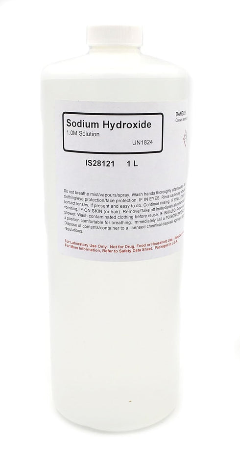 Innovating Science Sodium Hydroxide Solution, 1.0M, 1L - Curated Chemical Collection Made in The USA