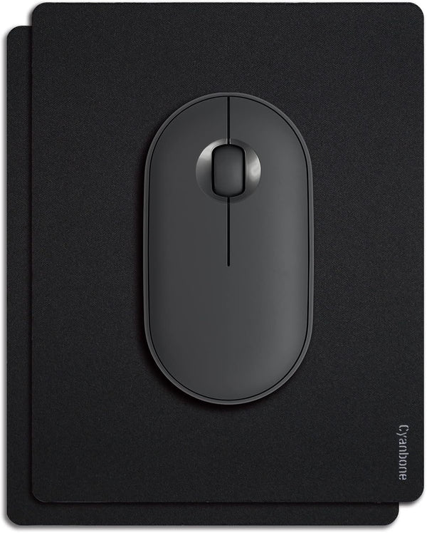 Mini Mouse Pad Small Size 2 Pack, Portable Waterproof Mousepad for Laptop with Non Slip Rubber Base - 5.5 x 7 Inch