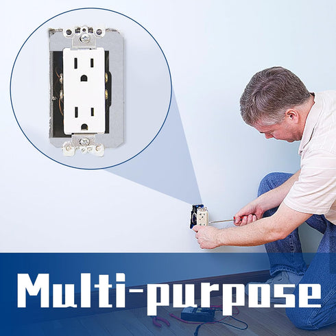 20 Pcs Wall Plate Spacer - Metal Flush Fit Device Leveling Plates for Electrical Outlet and Boxes
