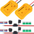 Power Wheels Adapter for Dewalt 20V Battery Adapter Kit with Fuses Holder and Switch for RC Car Toys (2 Pack)