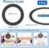 4 Packs 3.58" 4.92" PATIKIL Home Lighting Ceiling Medallions ID and OD, Metal Flat Round Goof Plate Cover Ring