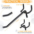 Shimeyao 100 Pcs Black Pegboard Hooks - Stainless Steel Display Hook for 1/8 1/4 Pegboard, 4 Inch, Garage Storage
