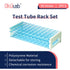 Detachable Plastic Tube Rack Set, 2pcs, Suitable for Tubes of Dia.=17mm, 50 Holes Test Tube Holder, for Classroom, Lab,TTRP50A2
