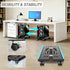 Hmfmdy PC Stand, Mobile CPU Stand for Floor, Adjustable CPU Rolling Stand, Under Desk Computer Tower Stand, Computer