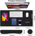 MOSISO Keyboard Mouse Pad Set, Large Gaming Mouse Pad with Wrist Rest & Coaster, Ergonomic Non-Slip Mousepad, Black