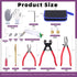 Swpeet 10Pcs Grozer Glass Cutter Tools Kit, Mosaic Wheeled Glass Tile Nippers, Glass Running Pliers, Breaker Pliers