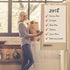 White Board Sticker - Dry Eraser Paper for Wall, Upgrade PET-No Ghost, 1.45 x 11 ft, Self Adhesive