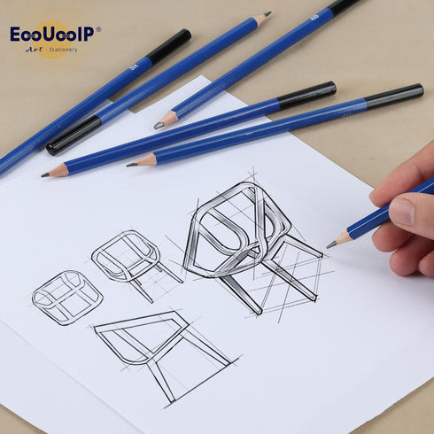 EooUooIP Drawing and Sketching Set, 26 pcs Complete Art Kit for Artists and Beginners