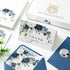 50 Pack 4 6 Inch JarThenaAMCS Floral Thank You Cards Bulk Blue Flower Greeting Cards with Envelopes Stickers Boxed