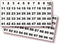 iSYFIX White Consecutive Number Stickers – 1 to 100, 1-inch Vinyl Self Adhesive Decal for Organizing, Indoor/Outdoor