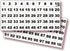 iSYFIX White Consecutive Number Stickers – 1 to 100, 1-inch Vinyl Self Adhesive Decal for Organizing, Indoor/Outdoor