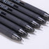 ParKoo 12 Black Ink Retractable Erasable Gel Pens, Fine Point 0.7 mm, Perfect for Drawing, Writing, Planners