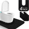 4 Pack Toilet Mats,Upgrade Toilet Floor Protector from Urine,Toilet Rugs U Shaped