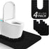4 Pack Toilet Mats,Upgrade Toilet Floor Protector from Urine,Toilet Rugs U Shaped