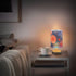 Yuiboo Vintage USA Flag Table Lamp for Small Spaces - Night Light