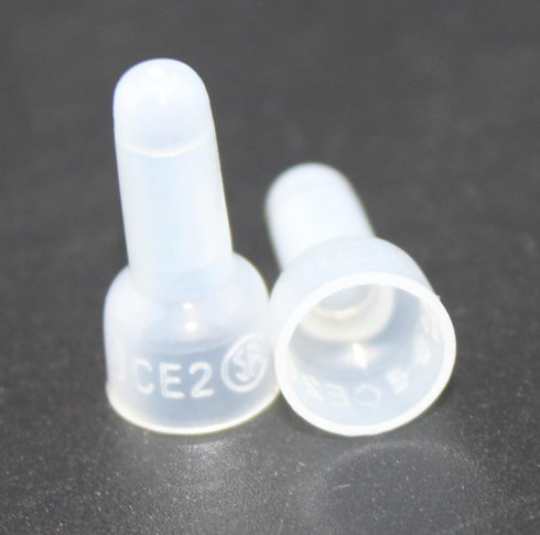Rextin 1000pcs CE2 Closed End Wire Crimp Connectors, Protective Terminals