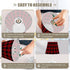 3 ALAZA Table Lamp Red and Black Buffalo Plaid Checkered Xmas Bedside Lamp for Bedroom LED Nightstand Desk Lamp