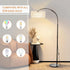 Feijidengshi 3 Dimmable Bulb,Farmhouse Arc Floor Lamp for Living Room,Stylish Rattan Boho Floor Lamp with Color