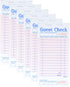 Officeva Budgenix Guest Checks Server Note Pads 6 Pack 300 Orders, Pink Guest