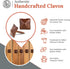10 Pack 0.75" Small Square Clavos Decorative Nails Sealed Rusted Handmade Rustic Square Head Fasteners for Farmhouse