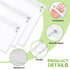CHENGU 9 Pack Clear Waterproof Zipper Pouches for Cosmetic, Wallet, Pencil Organizing, Clear Travel Bags (White Side)