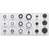 125Pcs 18 Different Sizes Rubber Grommet Assortment Kit, Rubber Washers for Wiring, Plug Wire O-Ring Assortment Set Sealing Gasket Washer for Plumbing, Automotive, Mechanic, Repairs