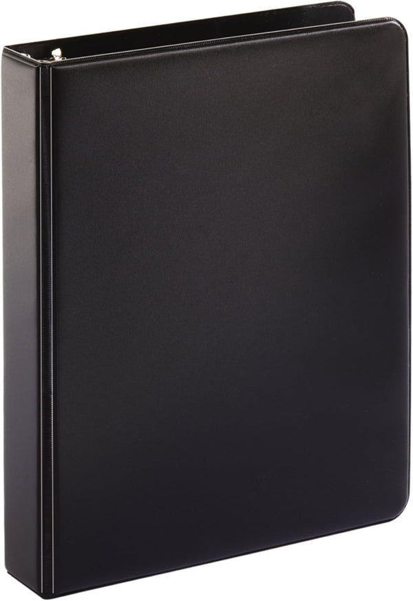 Tops Cardinal Mini Round Ring Binder, 1-Inch, 8-1/2-Inch x 5-1/2-Inch, Black