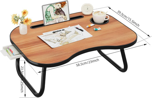 DESTINYGEARS L(2316")+Drawer) Lap Desk for Laptop Bed Trays for Eating and Laptops Breakfast in Bed Laptop Stand TV