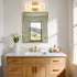 15.4 Inch 10W Dimmable 5CCT Dimmer) Gold Bathroom Vanity Light - LED Modern Bathroom Light Fixtures Over Mirror