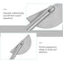 iplusmile Stainless Steel Mixing Paddle, Lab Stirring Tool, 12-Inch for Chemistry