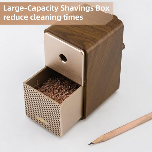 Deli Manual Pencil Sharpener, Auto-in Hand Crank with Adjustable Point for Pencils and Colored Pencils