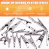 160Pcs Metal Alligator Clips Assortment Kit, 28mm 35mm 45mm 53mm Small Silver Clips for Battery Test Lead