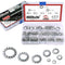 Hilitchi 300-Pcs Assortment Kit of 304 Stainless Steel External Tooth Star Lock Washers - M2.5 M3 M4 M5 M6 M8 M10 M12