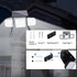 siarenomo Lights,2500LM 167 LightsIP65 Waterproof270Wide 3 Modes3 (2) Solar Outdoor LED Motion Sensor Outdoor Angle