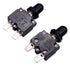 15 Amps Push Button Circuit Breakers, Thermal Overload Protector, 125/250V AC, 50V DC, 2 Pcs, Waterproof Button