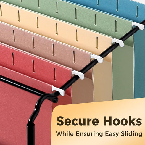 SUNEE Hanging File Folders, 50 Pack Letter Size with 1/5-cut Tabs, Stay Organized for Home and Office Bulk File,