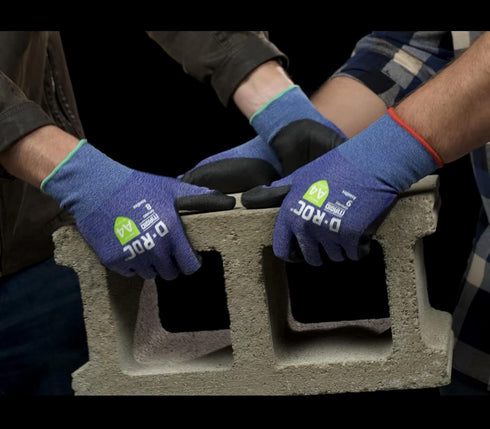 MAGID Touchscreen Level A4 Cut Resistant Work Gloves, 1 PR, Polyurethane Coated, Size 8/M, Reusable