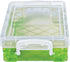 Super Stacker Plastic Crayon Box - Stackable Crayon Organizer, Small Storage Containers with Lids, Color May Vary