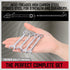 Premium 22-Piece Midget Wrench Set, Mini Combination Wrench Set Metric & SAE with Carry Pouch