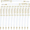 Fumete Wedding Pens, Black Ink Twist Ballpoint Pens for Bridal Party, Always and Forever Sign Wedding Pens (12 Pcs)