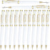 Fumete Wedding Pens, Black Ink Twist Ballpoint Pens for Bridal Party, Always and Forever Sign Wedding Pens (12 Pcs)