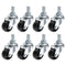 PATIKIL 1 Inch Stem Casters, 8 Pack Wire Shelf Caster Wheels Threaded