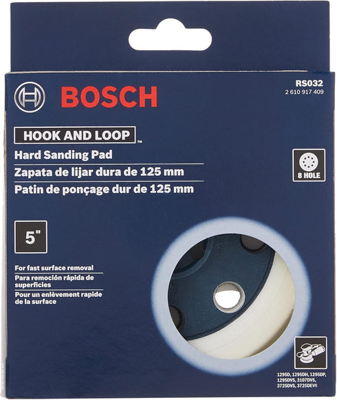 RS032 8-Hole Bosch Hook & Loop Hard Backing Pad